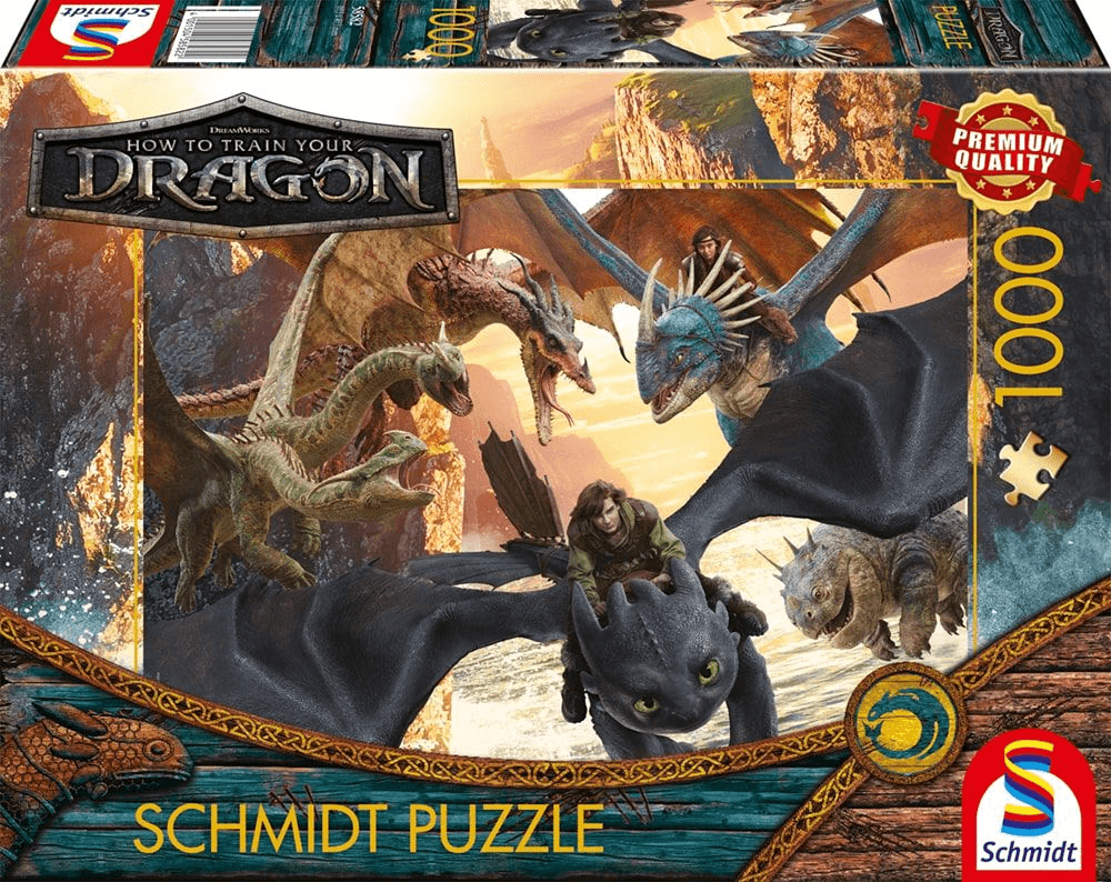 Schmidt Spiele - Drachenzähmen leicht gemacht: Ready to Strike, 1.000 Teile Puzzle