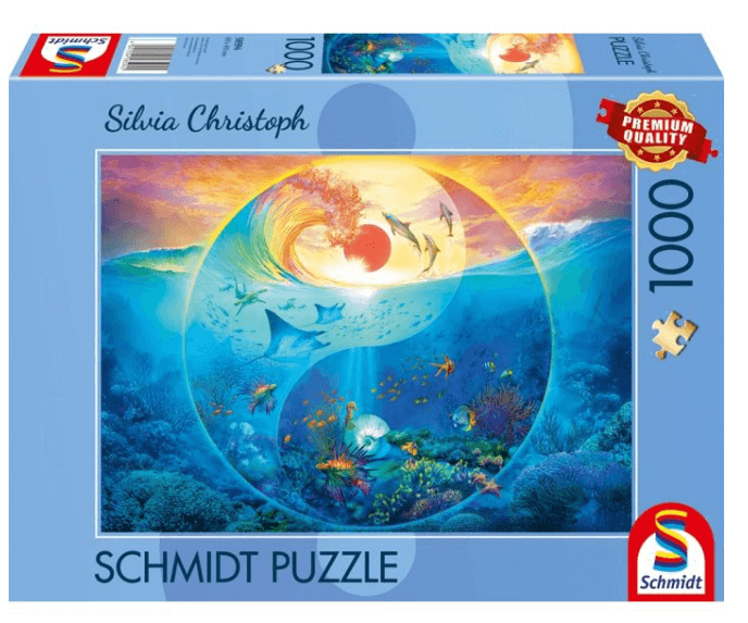 Schmidt Spiele - Silvia Christoph – Yin & Yang im Reich der Meerestiere, 1.000 Teile Puzzle