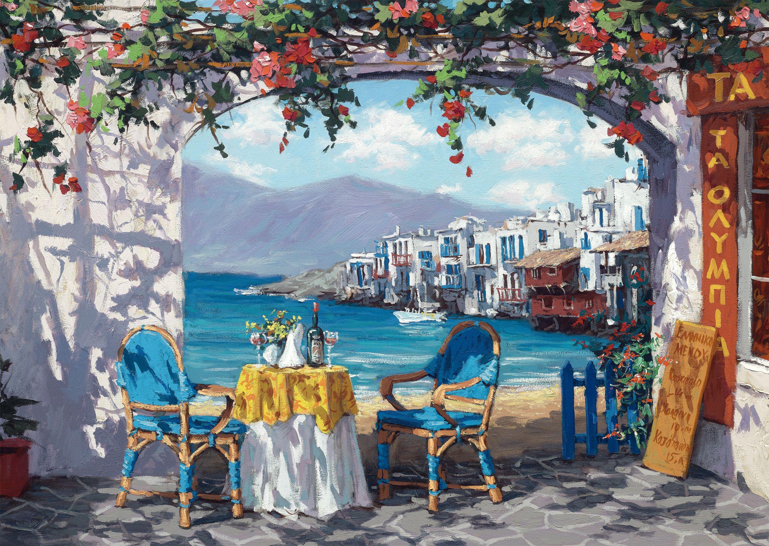Produktbild Schmidt Spiele - Puzzle - Rendevous auf Mykonos, 1000 Teile 2 von 2