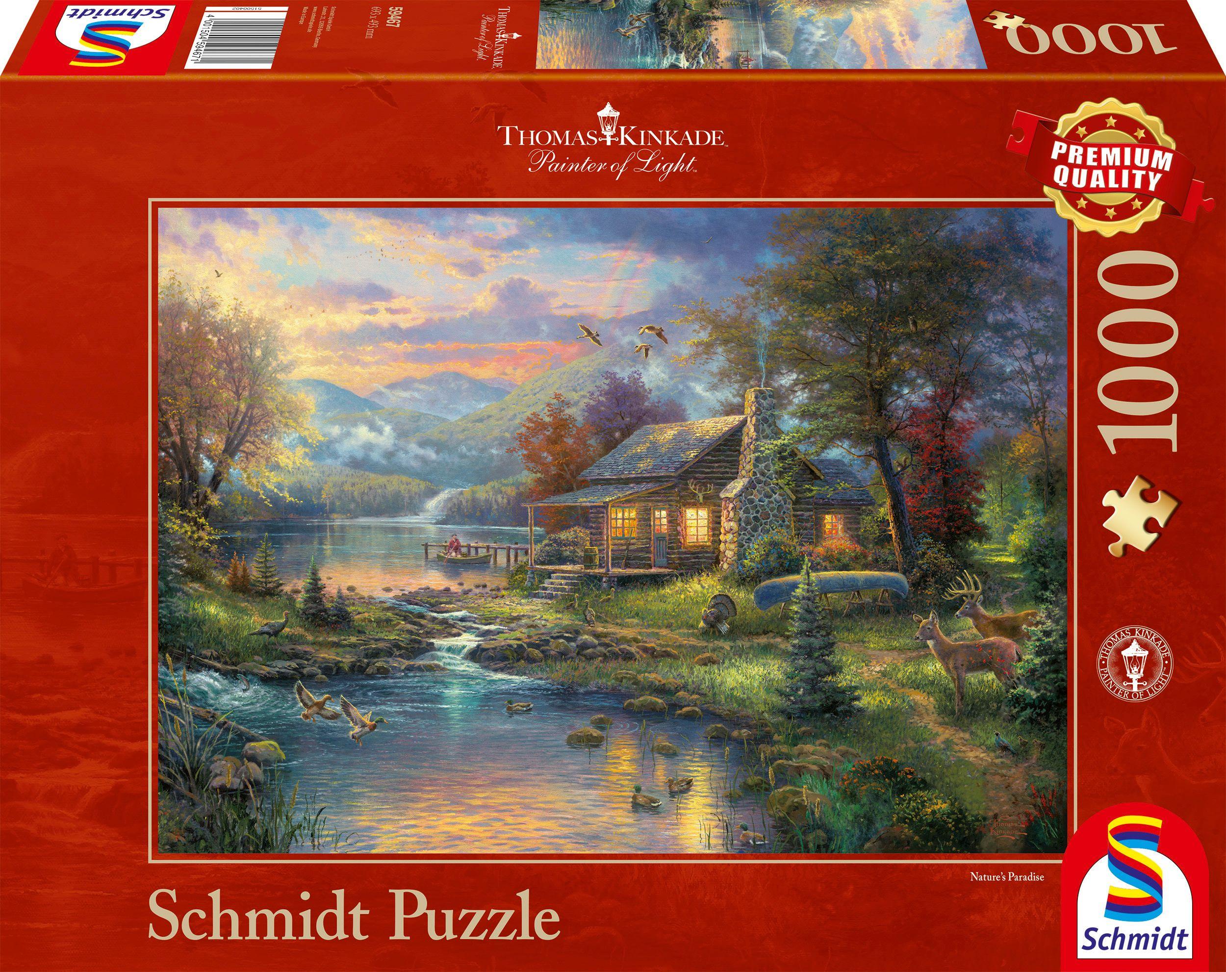 Schmidt Spiele - Puzzle - Im Naturparadies, 1000 Teile