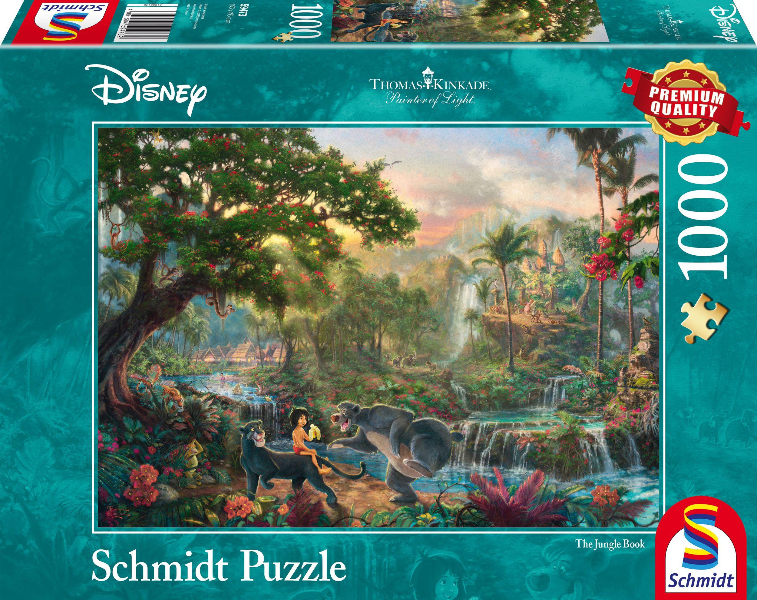 Schmidt Spiele - Puzzle - Disney Dschungelbuch, 1000 Teile