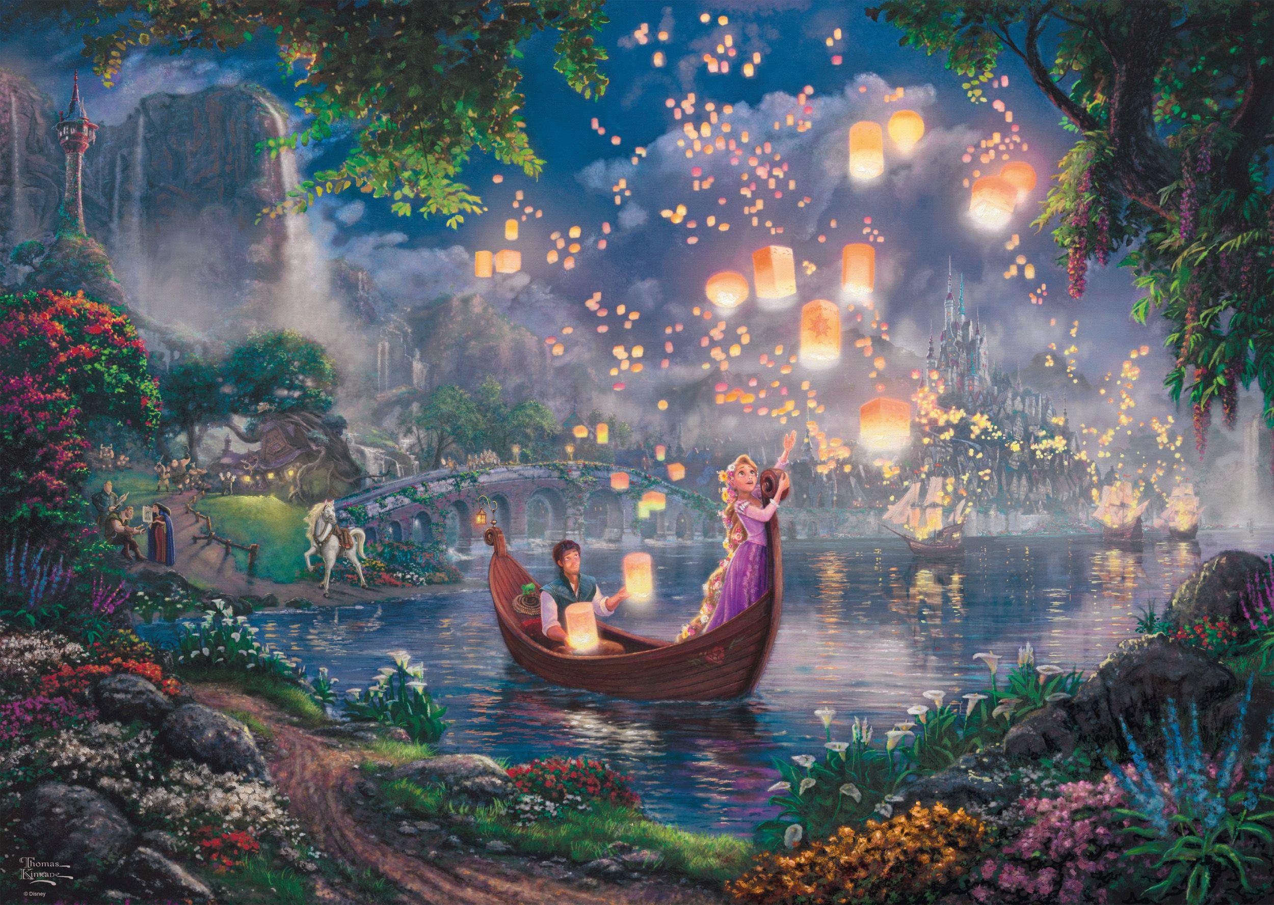Produktbild Schmidt Spiele - Erwachsenenpuzzle - Thomas Kinkade: Disney Rapunzel, 1000 Teile 3 von 3