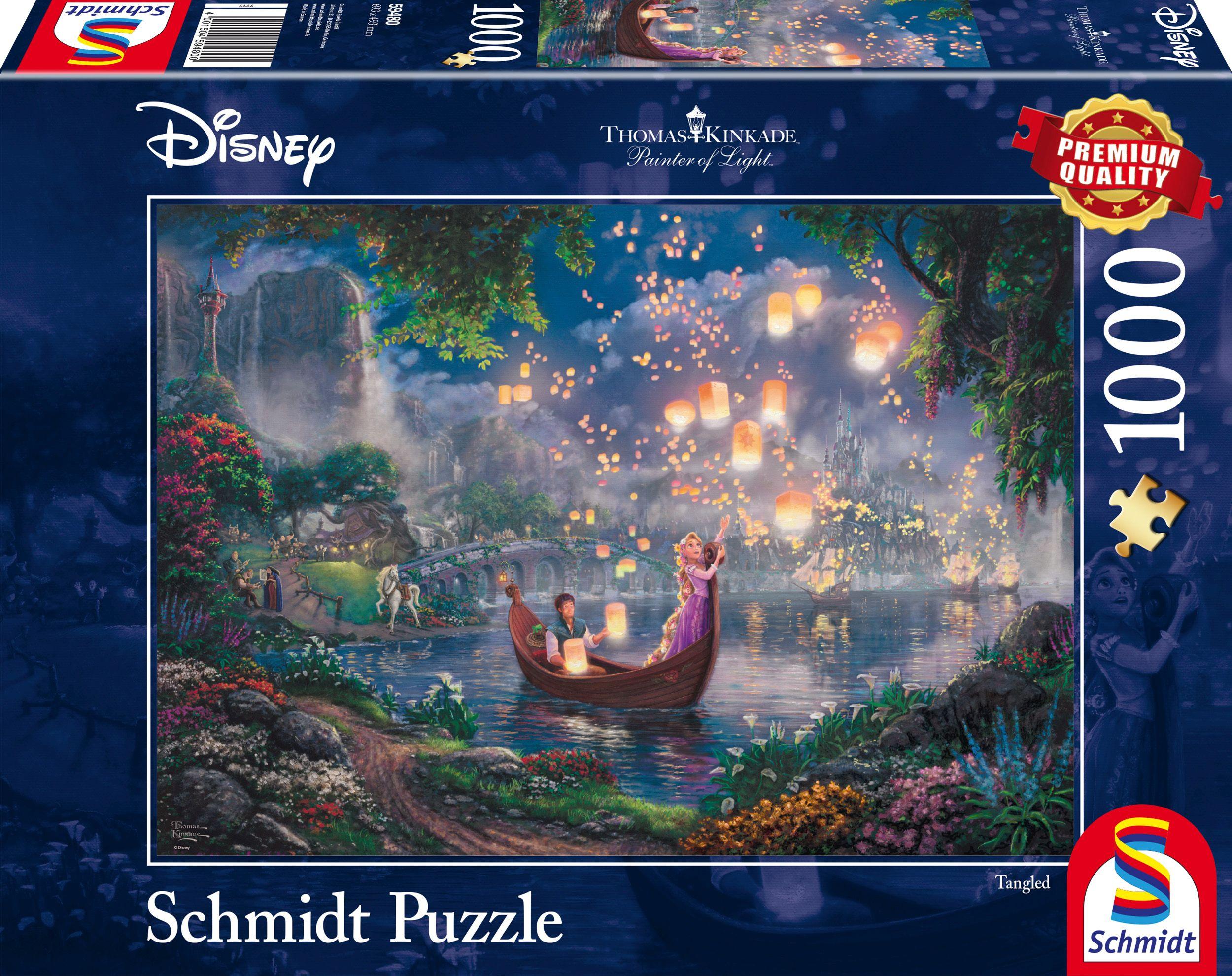 Schmidt Spiele - Erwachsenenpuzzle - Thomas Kinkade: Disney Rapunzel, 1000 Teile