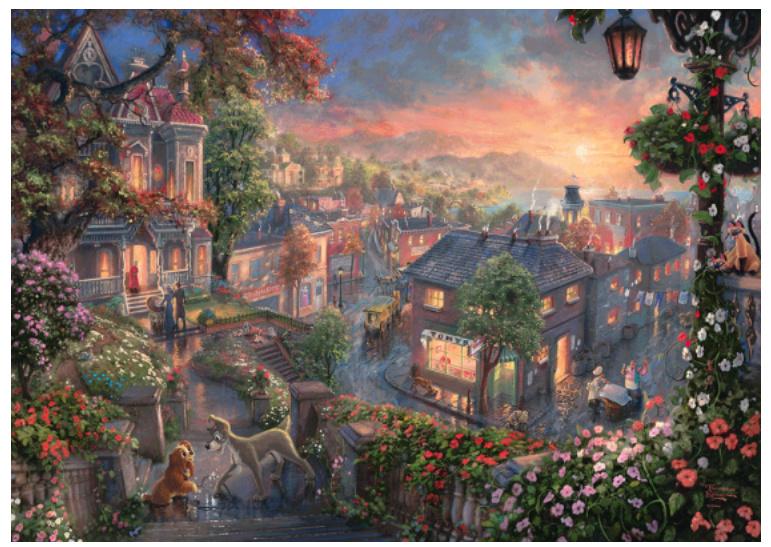 Produktbild Schmidt Spiele - Erwachsenenpuzzle - Susi und Strolch - Thomas Kinkade, 1000 Teile 2 von 2
