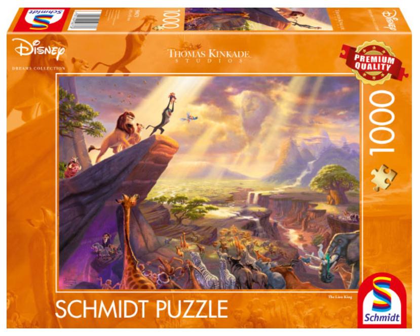 Schmidt Spiele - Erwachsenenpuzzle - König der Löwen - Thomas Kinkade, 1000 Teile