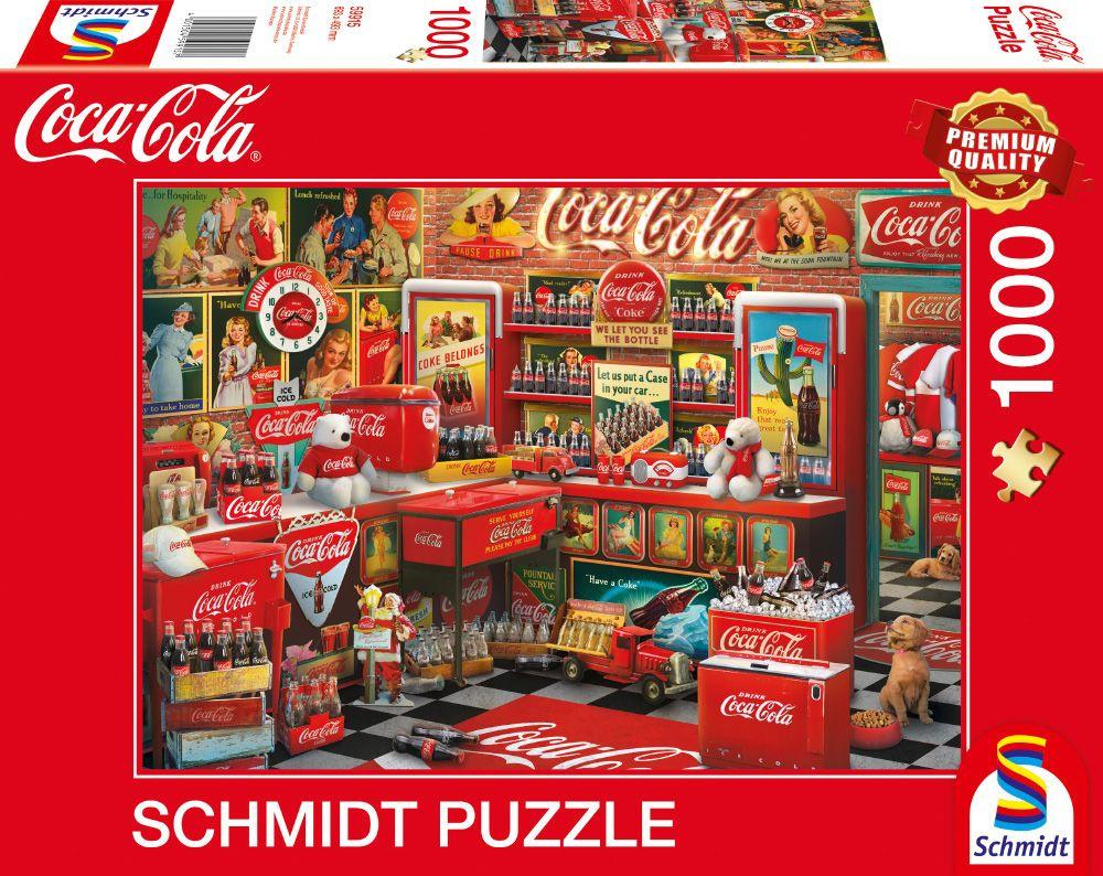 Schmidt Spiele - Erwachsenenpuzzle - Coca Cola, Nostalgie, 1000 Teile