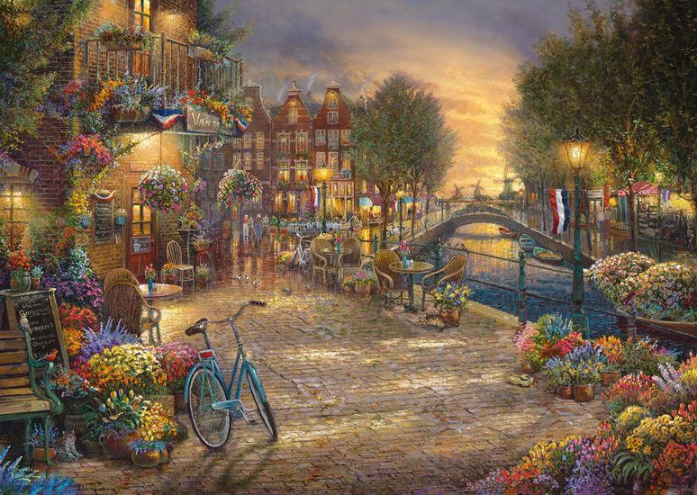 Produktbild Schmidt Spiele - Erwachsenenpuzzle - Amsterdam, 1000 Teile Puzzle 2 von 2
