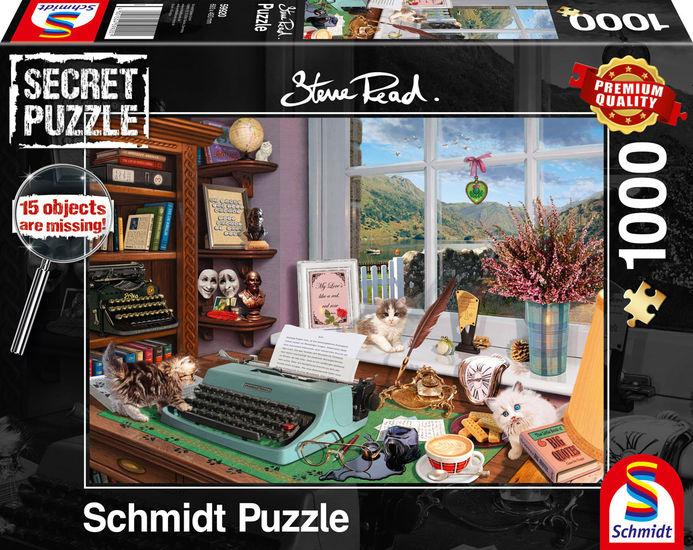 Schmidt Spiele - Erwachsenenpuzzle - Am Schreibtisch, 1000 Teile