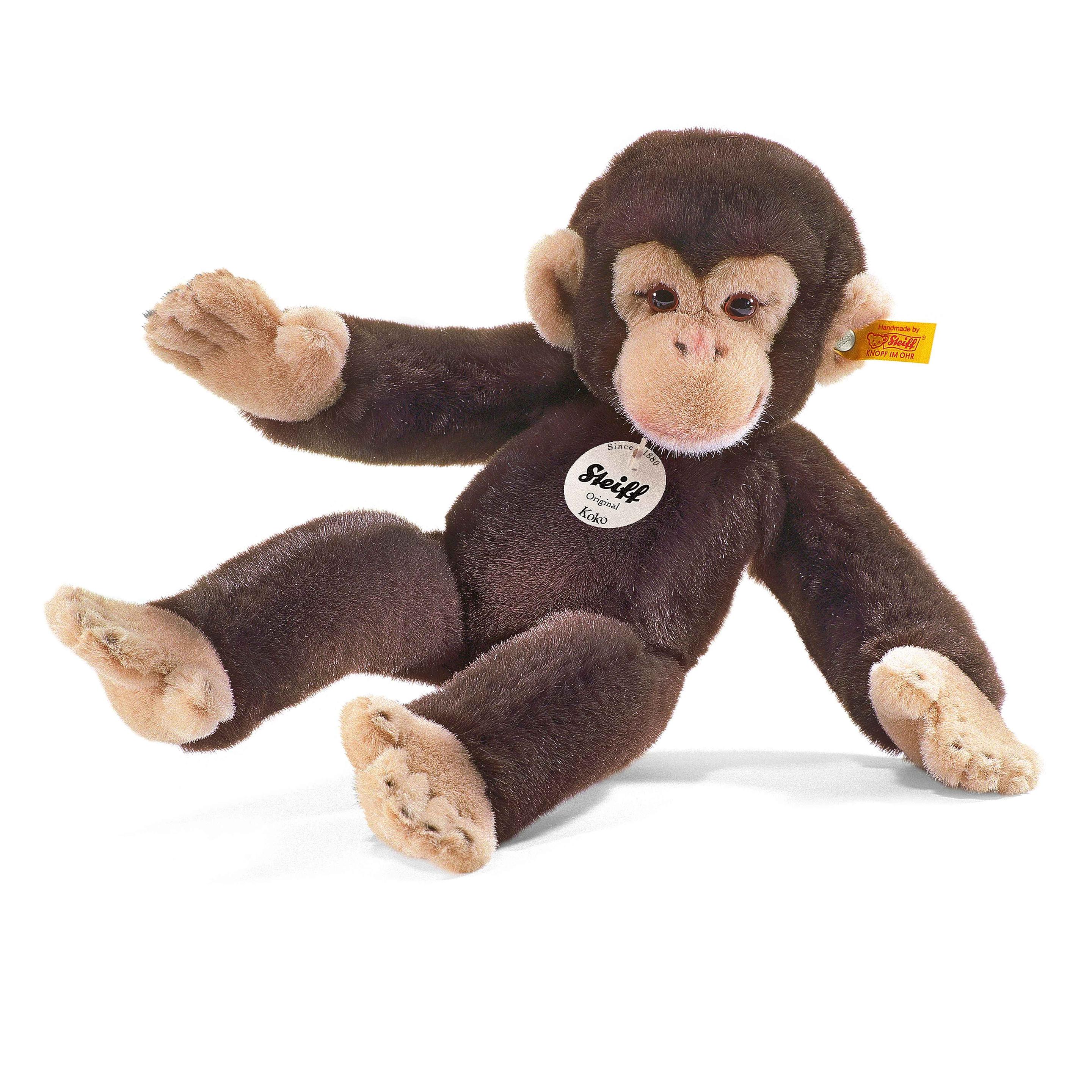 Steiff - Koko Schimpanse, dunkelbraun, 35cm