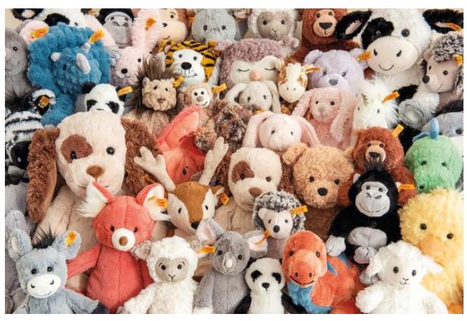 Produktbild Steiff - 073922 Soft Cuddly Friends Dinkie Esel, 20 cm 3 von 4