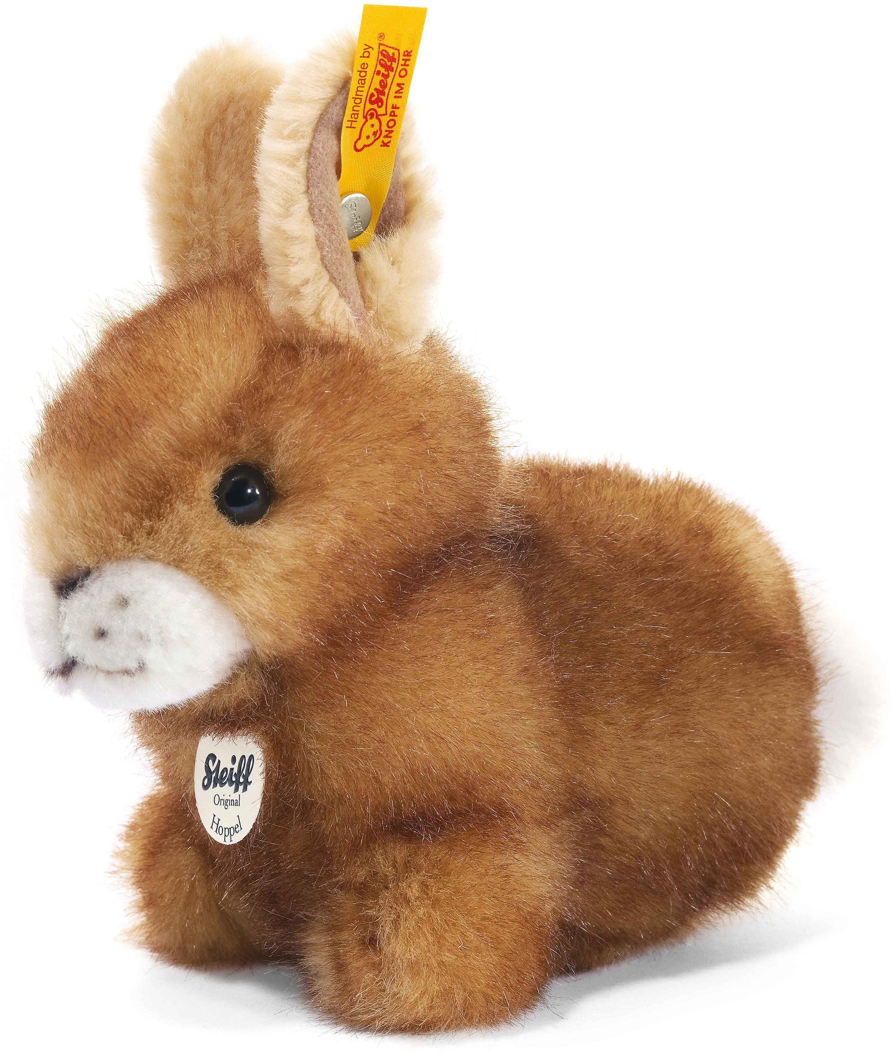 Steiff - Hoppel Hase 14 braun gespitzt sitzend