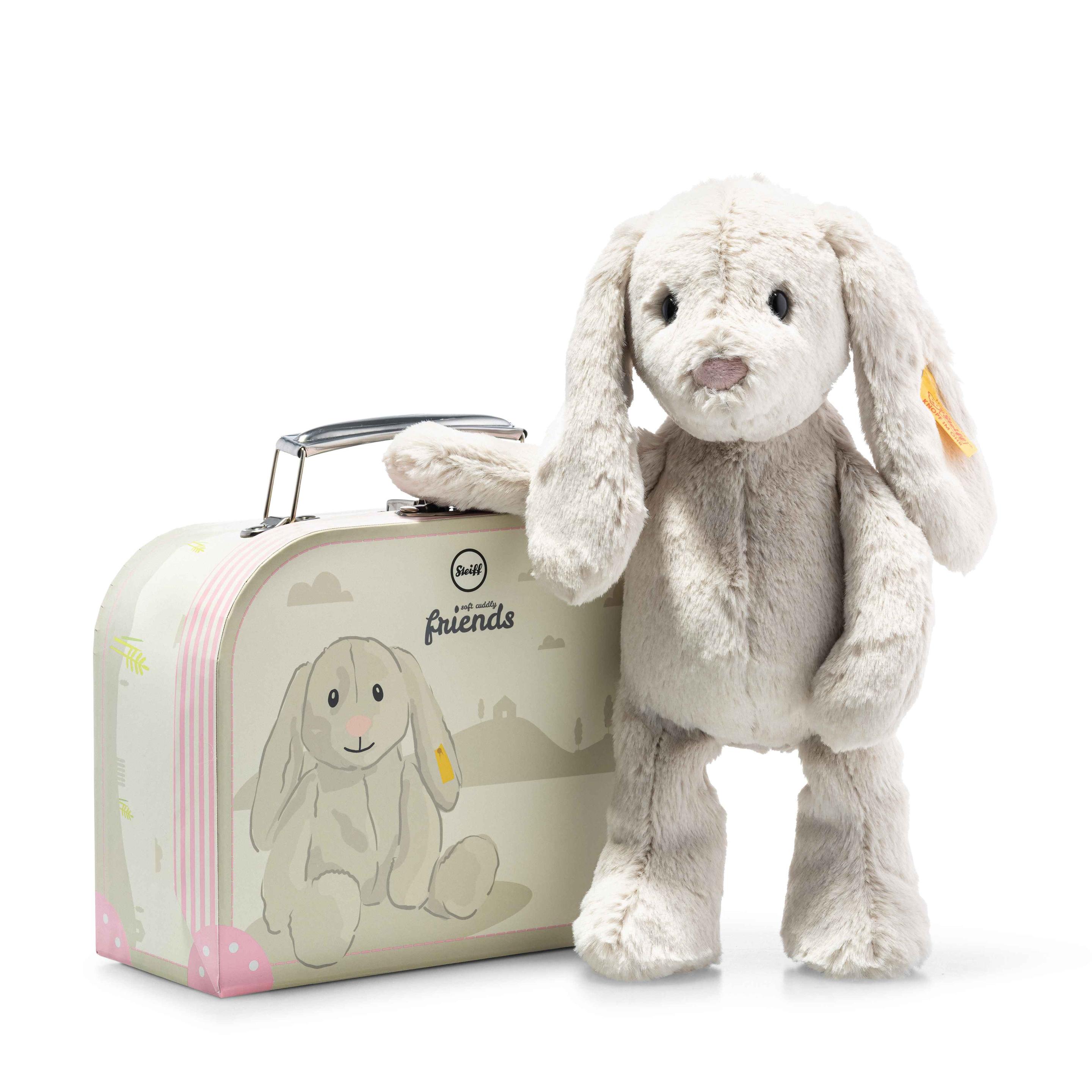 Steiff - Soft Cuddly Friends Hoppie Hase im Koffer 26 cm