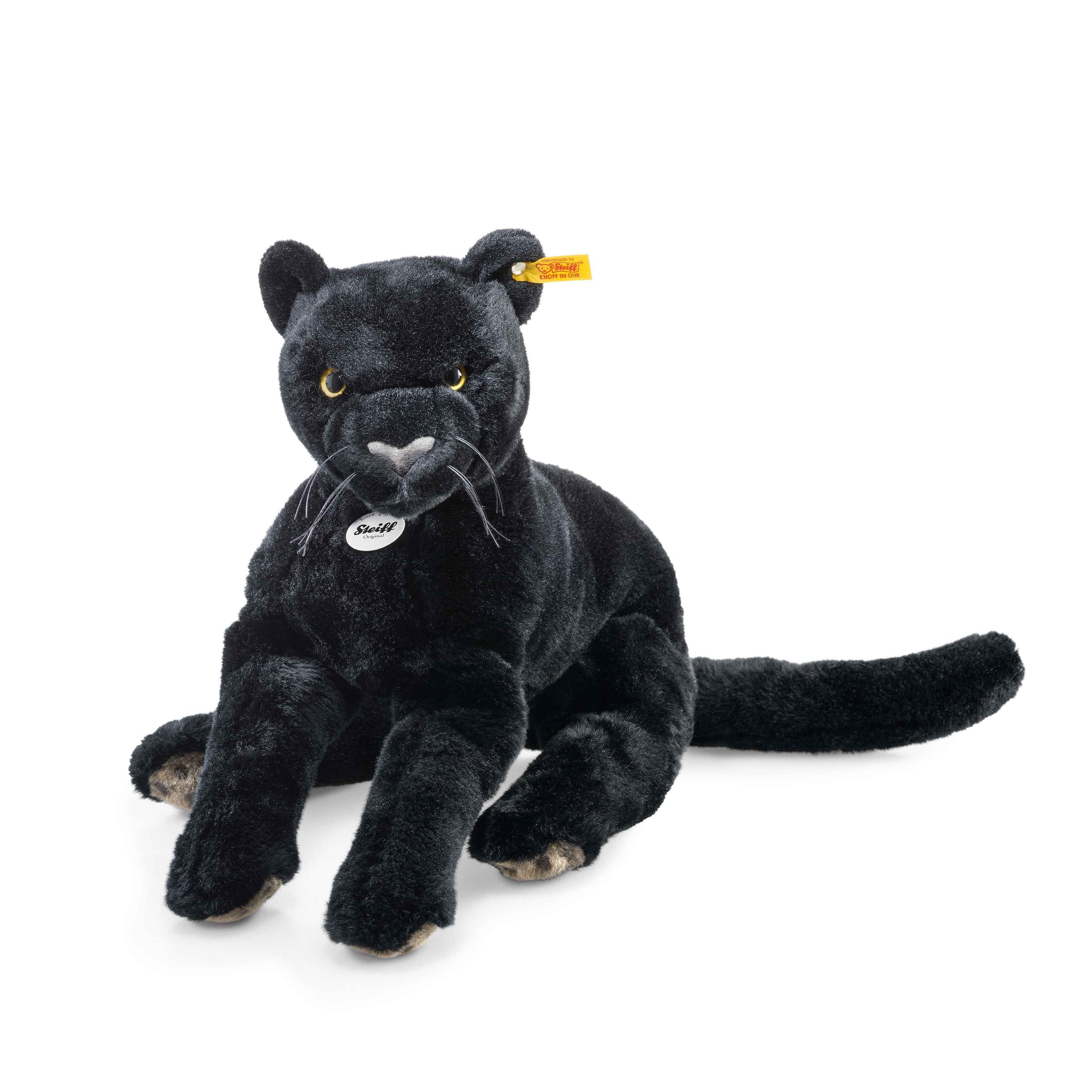 Steiff - Nero Schlenker-Panther, schwarz, 40cm