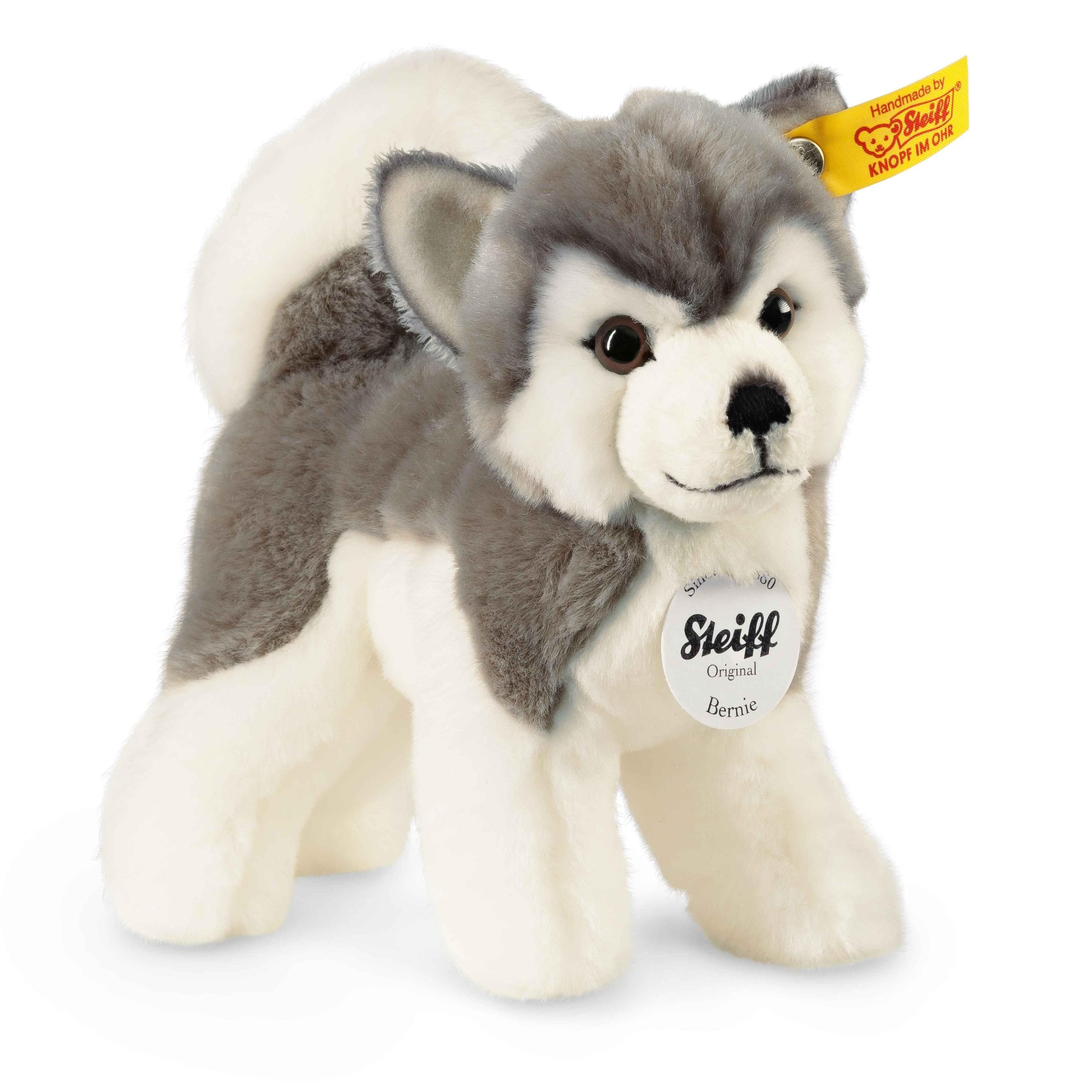 Steiff - Bernie Husky 17 grau/weiss stehend