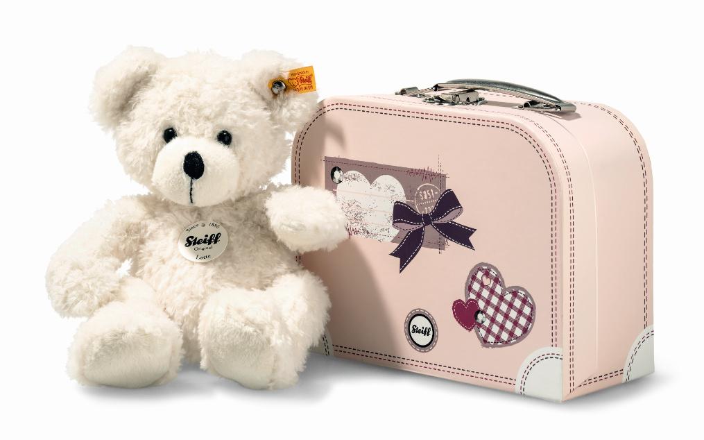 Steiff - Lotte Teddybär im Koffer, weiß, 28cm