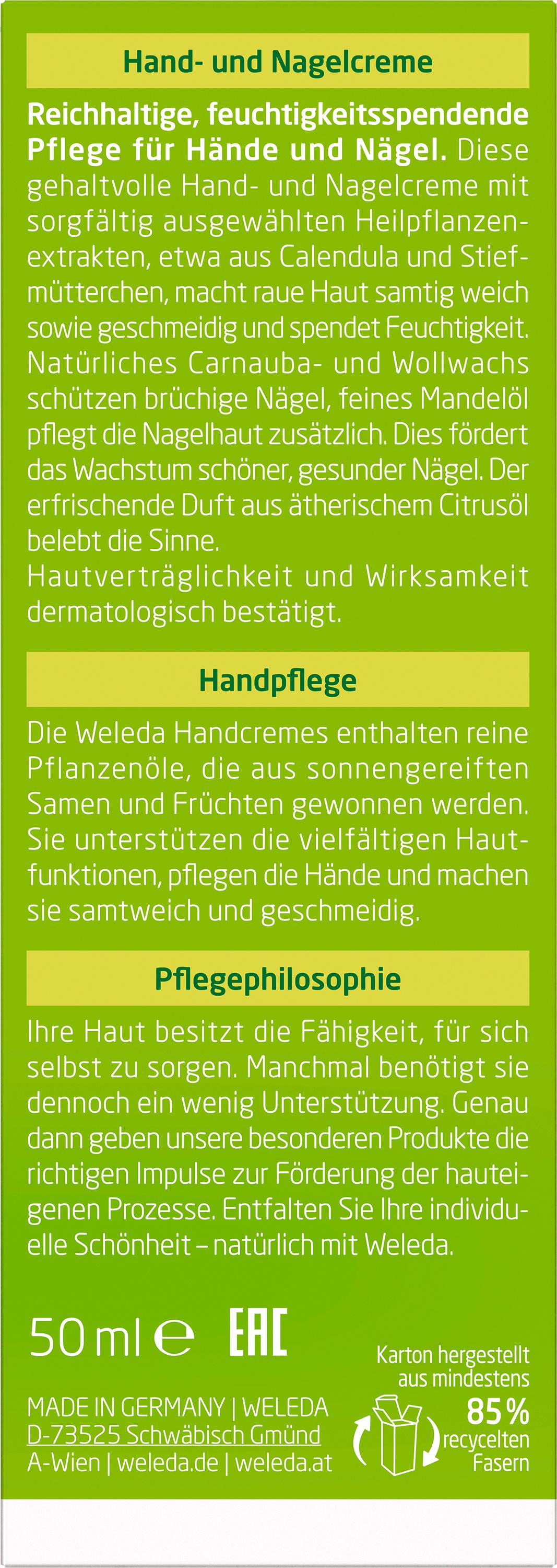 Produktbild WELEDA CITRUS Hand- und Nagelcreme 4 von 6