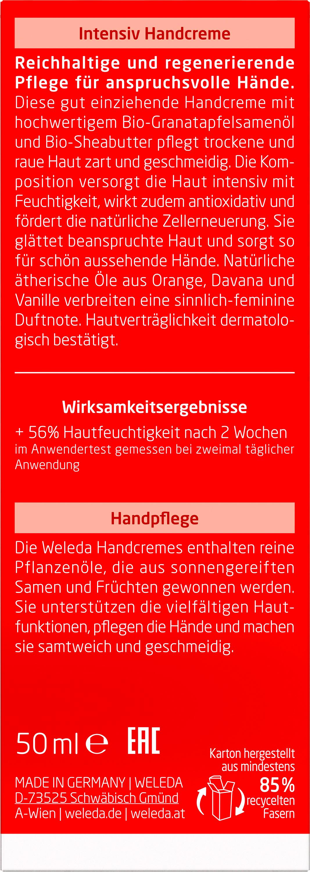 Produktbild WELEDA GRANATAPFEL Intensiv Handcreme 4 von 6