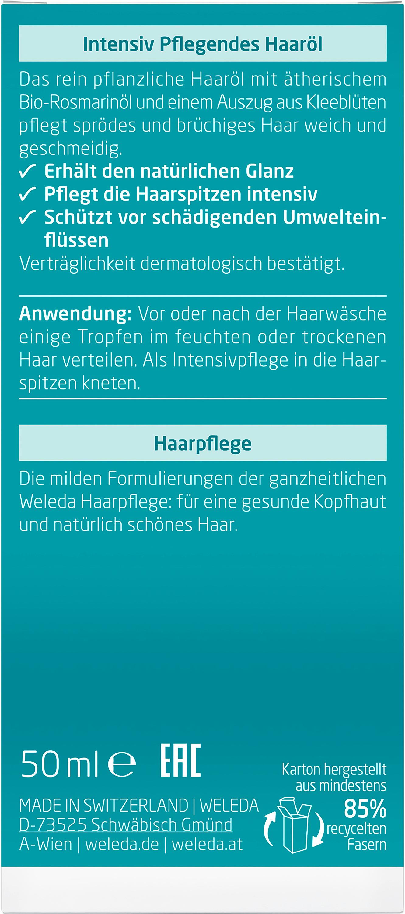 Produktbild WELEDA ROSMARIN Intensiv Pflegendes Haaröl 4 von 7