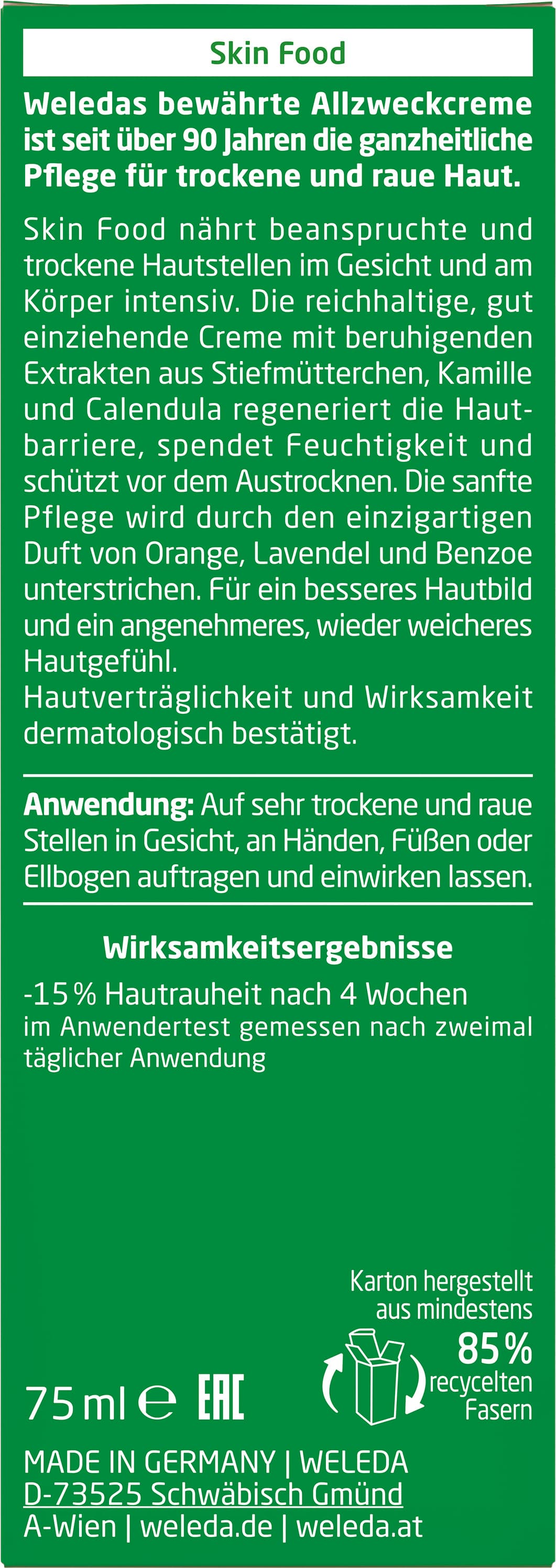 Produktbild WELEDA SKIN FOOD Nährende Gesichtspflege für Gesicht und Körper 6 von 14