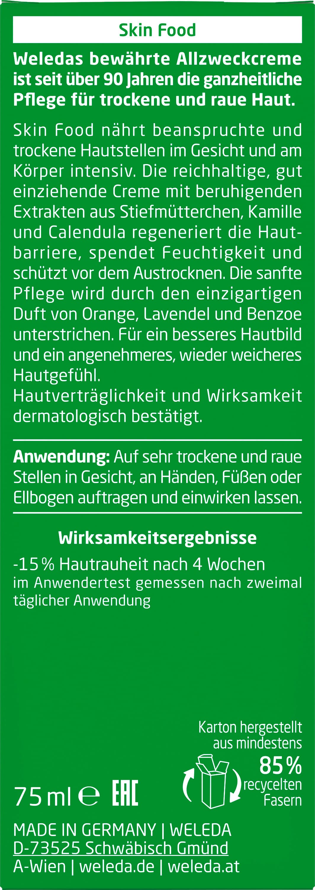 Produktbild WELEDA SKIN FOOD Nährende Gesichtspflege für Gesicht und Körper 3 von 14