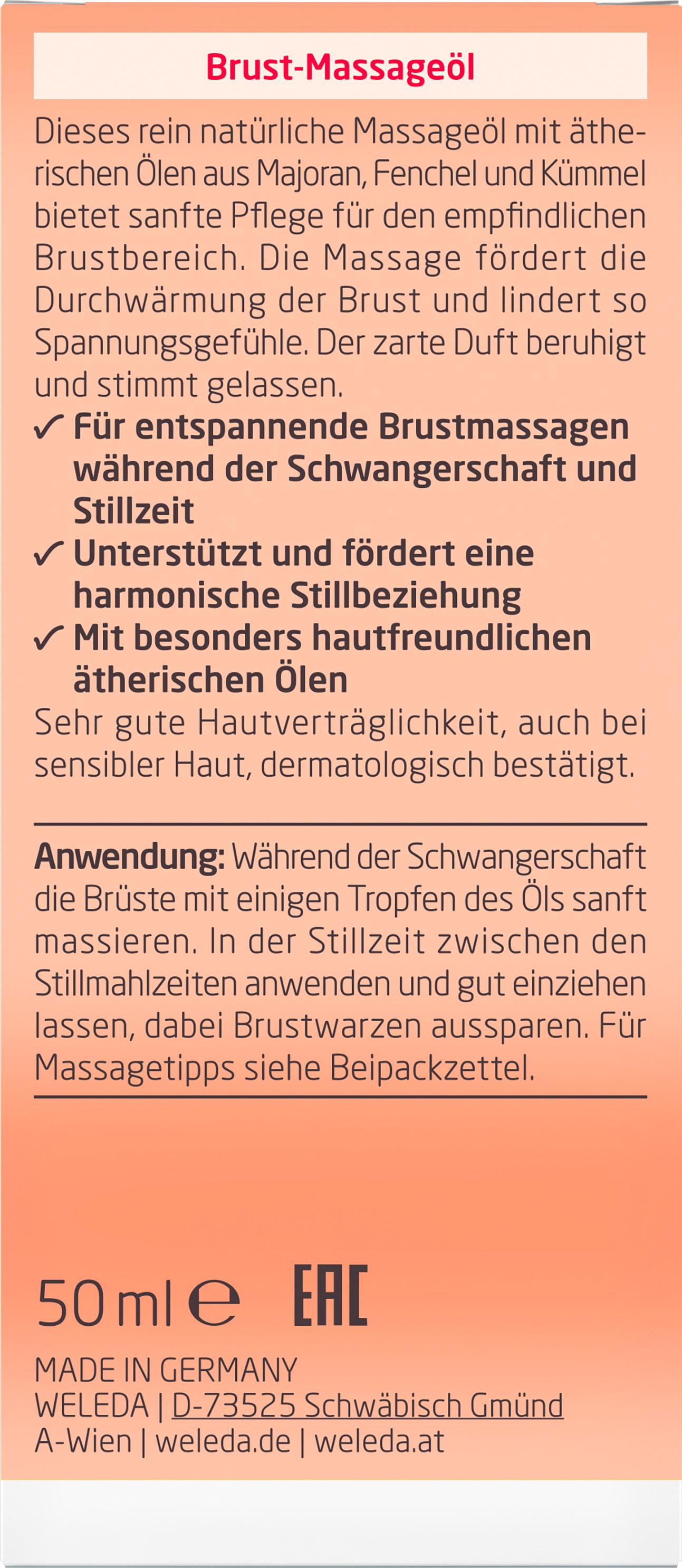 Produktbild WELEDA MAMA Brust Massageöl 4 von 4