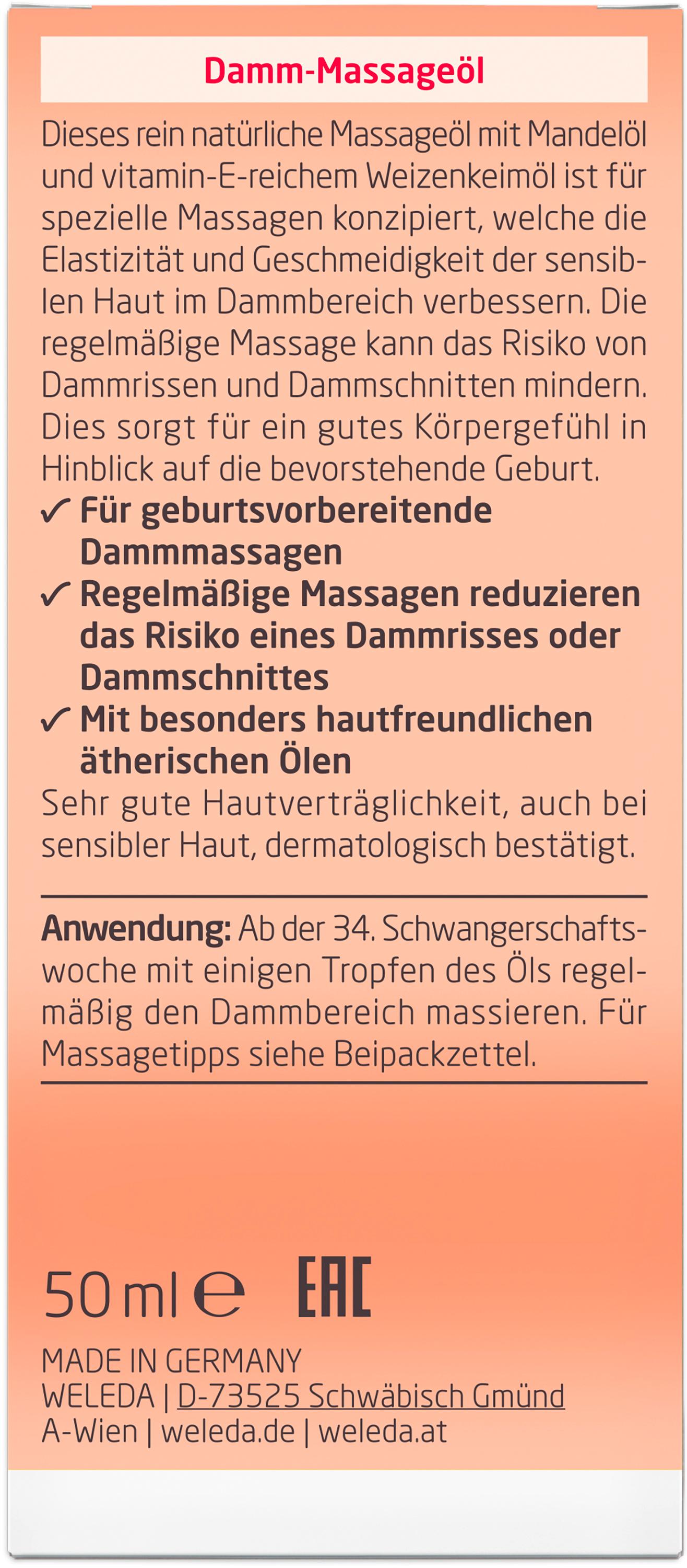 Produktbild WELEDA MAMA Damm Massageöl 4 von 4