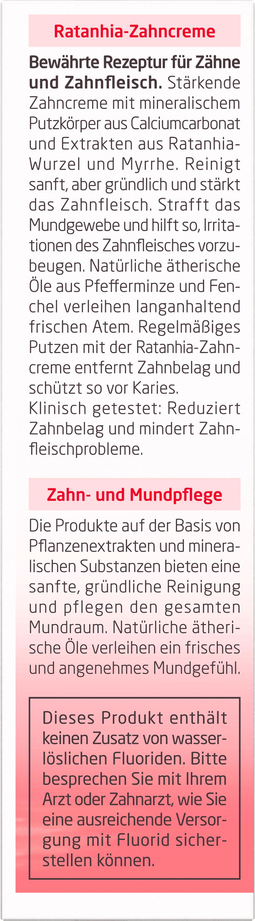 Produktbild WELEDA ZAHNPFLEGE Ratanhia Zahncreme 4 von 6