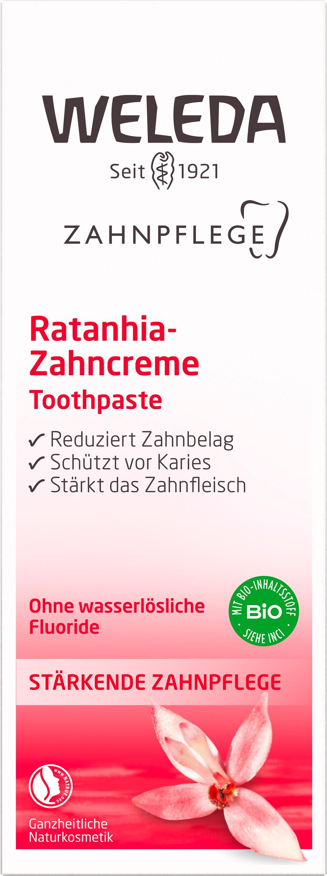 Produktbild WELEDA ZAHNPFLEGE Ratanhia Zahncreme 3 von 6