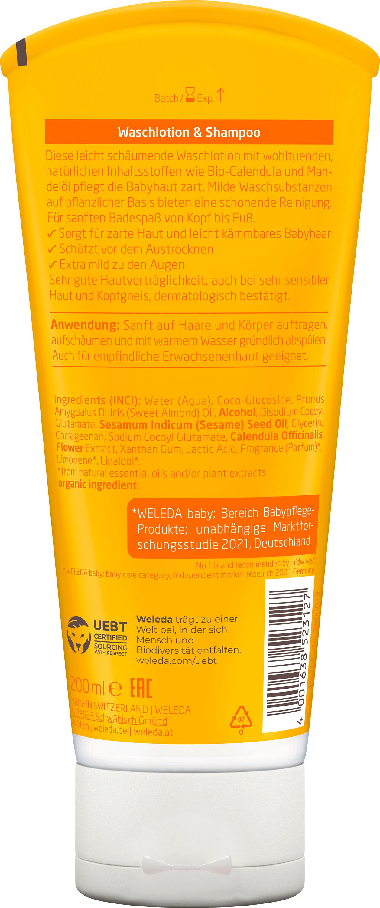 Produktbild Weleda baby CALENDULA Waschlotion&Shampoo 2 von 3