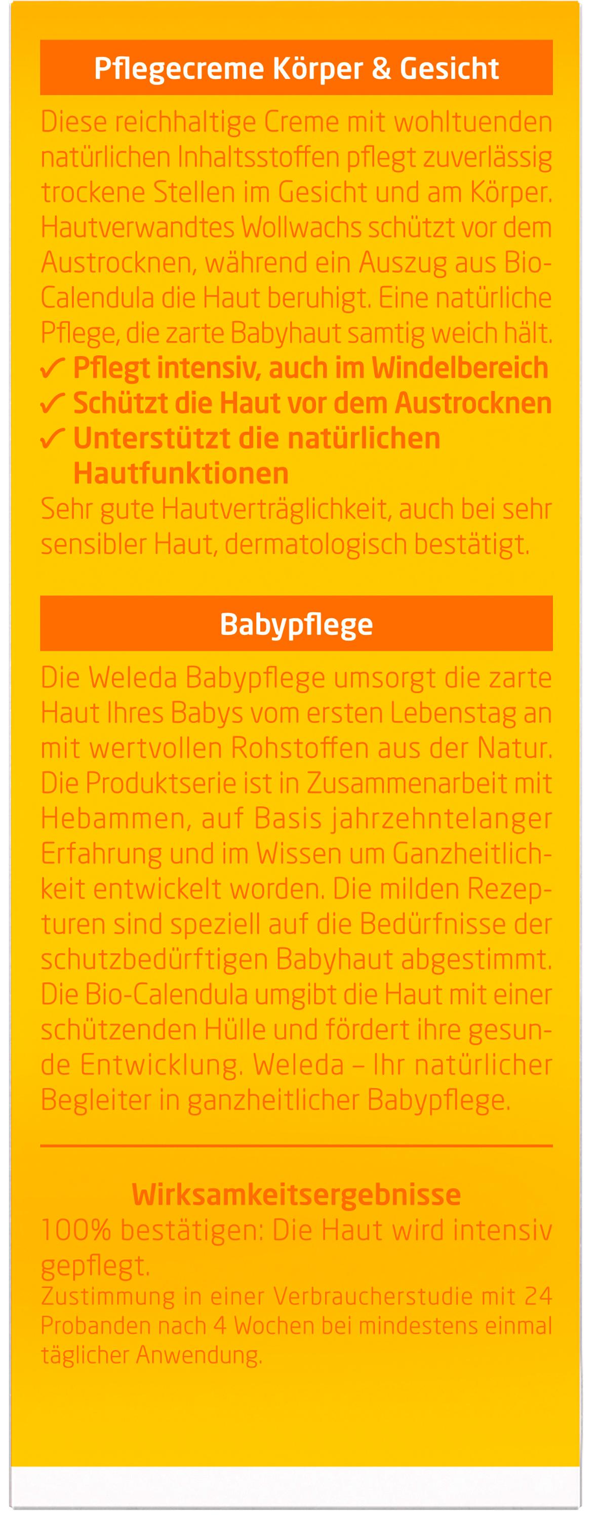Produktbild WELEDA Baby CALENDULA Pflegecreme Körper&Gesicht 4 von 6