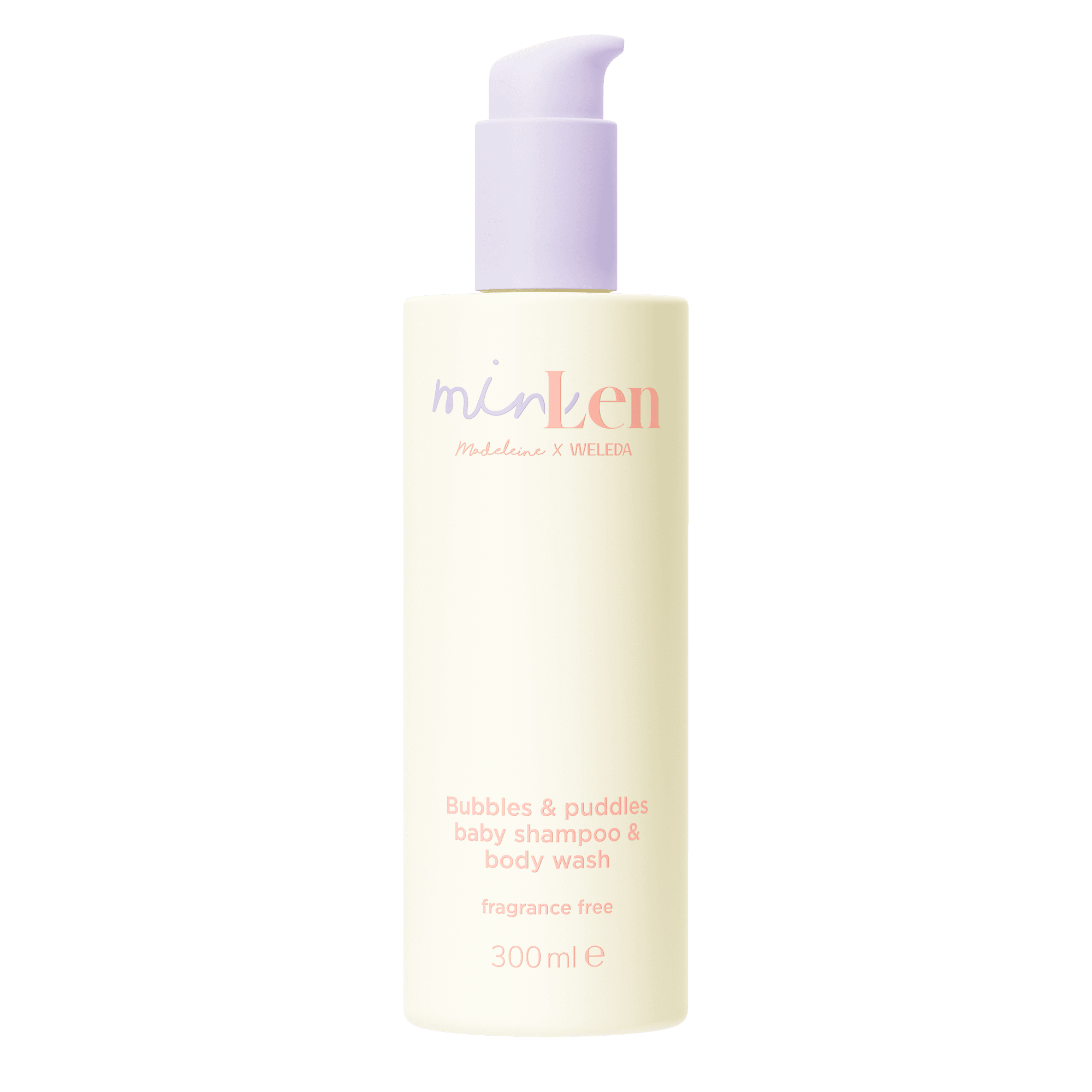 minLen Bubbles & Puddles Baby Shampoo & Body Wash