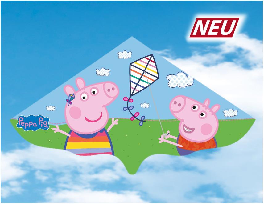 Günther Flugmodelle - PEPPA PIG Einleiner-Drachen aus Folie