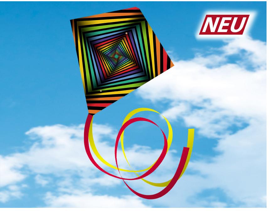 Günther Flugmodelle - SQUARE Einleiner-Drachen aus Polyester