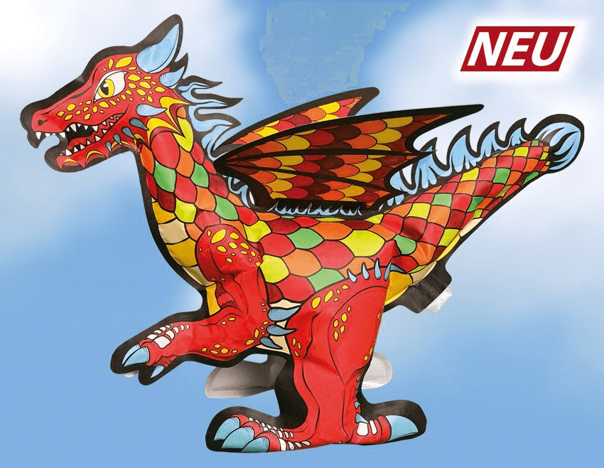 Günther Flugmodelle - MAGIC DRAGON – Aufblasbares Ausmalbild, kreativer 3D‑Drache zum Anmalen & Spielen