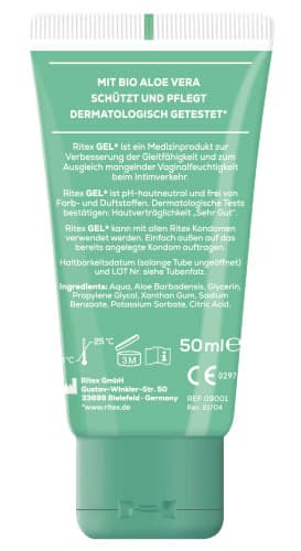 Produktbild Ritex Gleitgel GEL+ BIO Aloe Vera 2 von 7