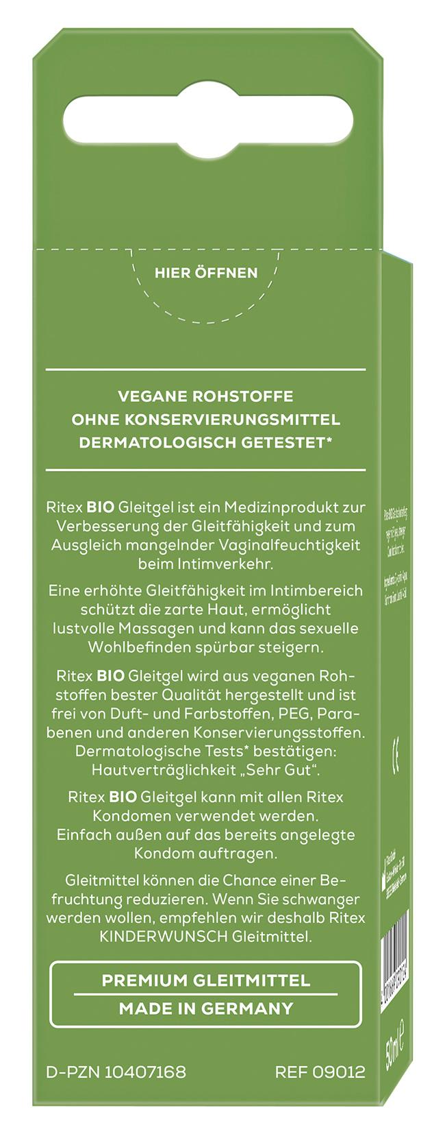 Produktbild Ritex Gleitgel BIO vegan 5 von 7