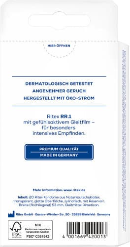 Produktbild Ritex Kondome RR.1 gefühlsintensiv 2 von 13