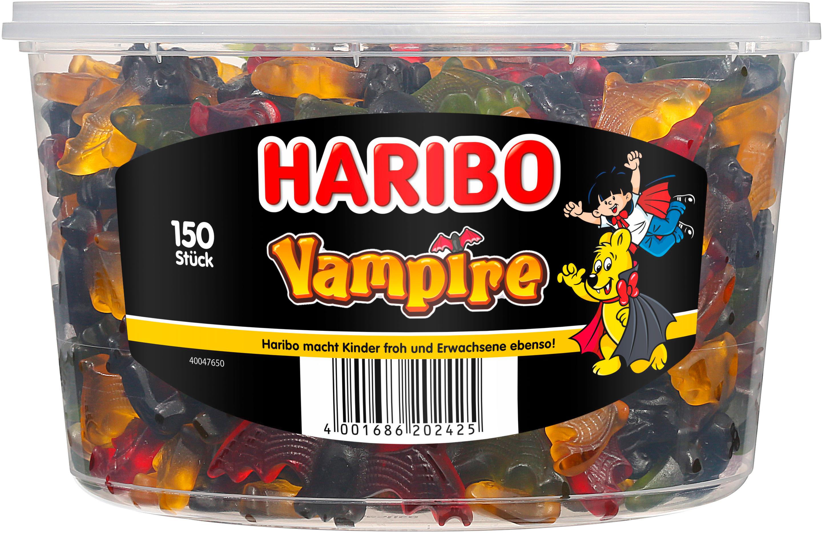 Haribo Fruchtgummi mit Lakritz Vampire Runddose