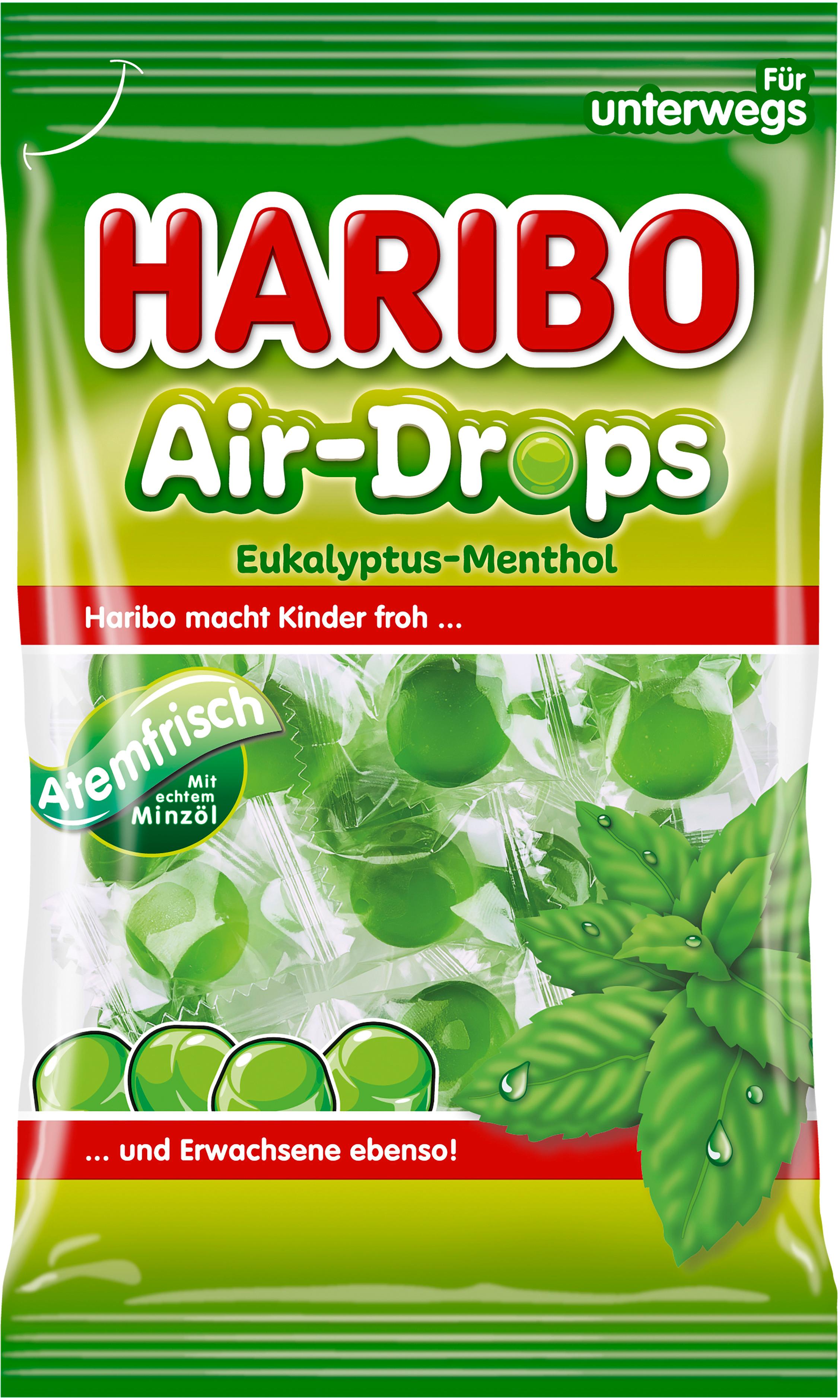 Haribo Gummibonbons Air-Drops Eukalyptus-Menthol