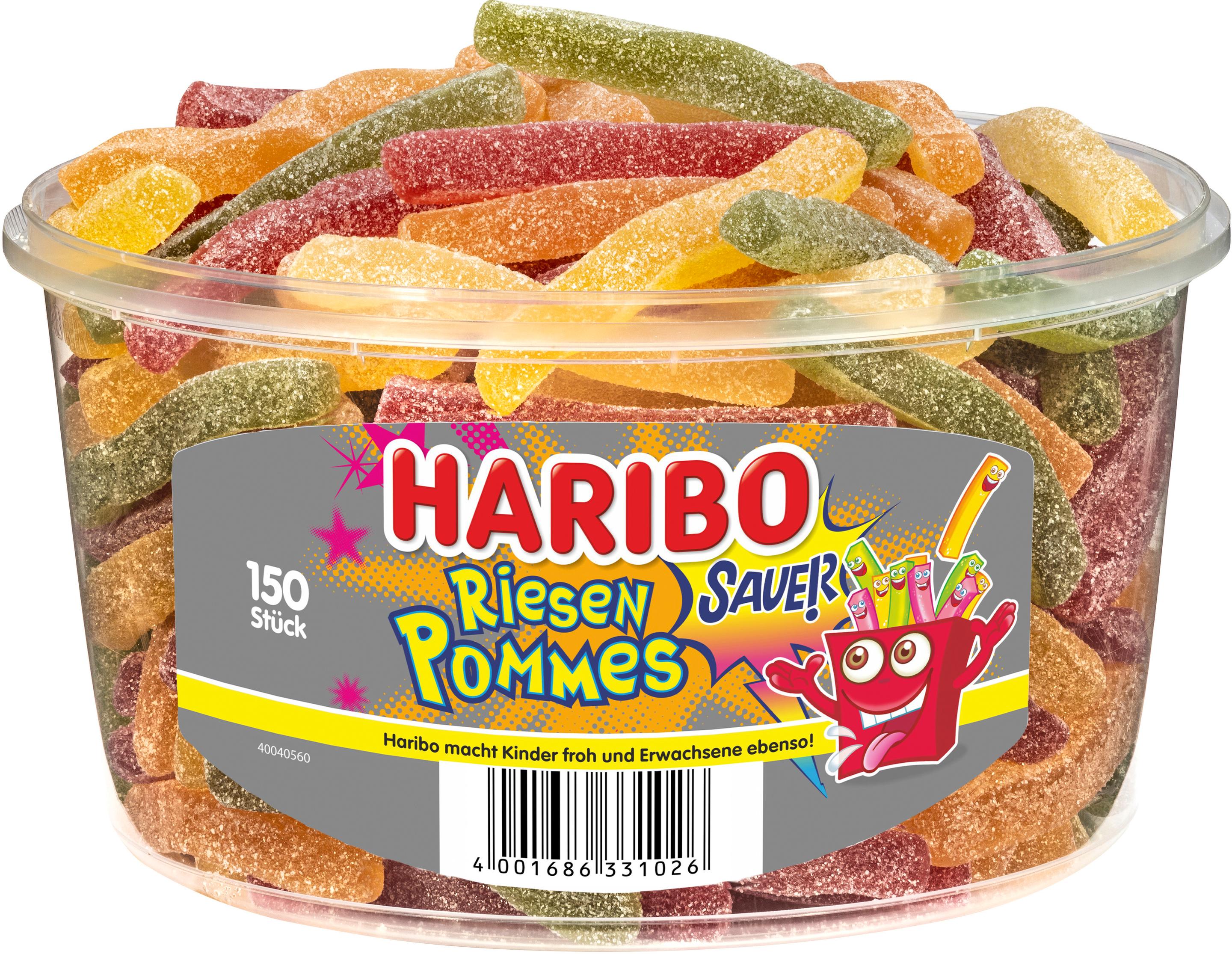 Haribo Suessware Fruchtgummi Riesen Pommes 1 Rd 150 St