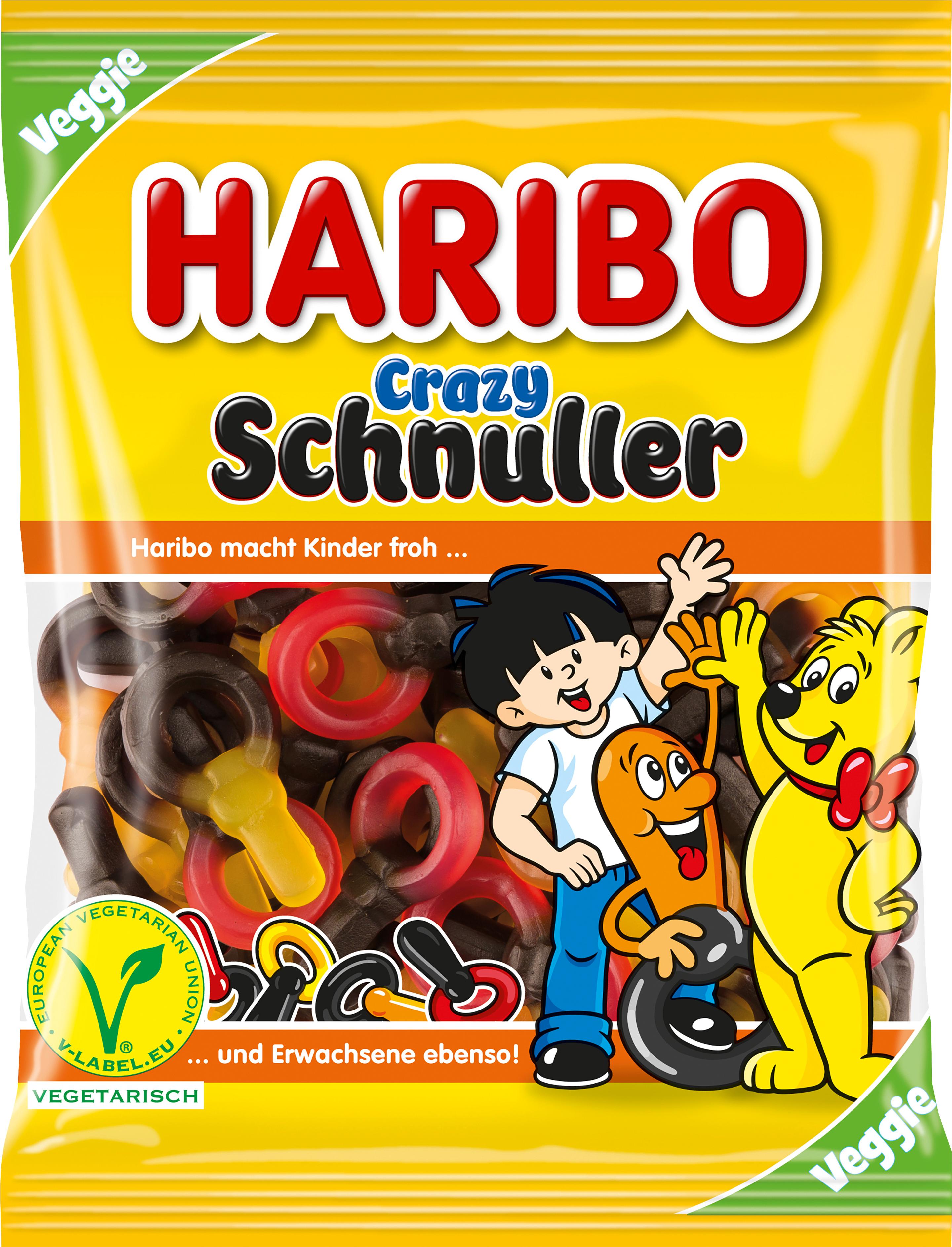 Haribo Fruchtgummi Crazy Schnuller Veggie