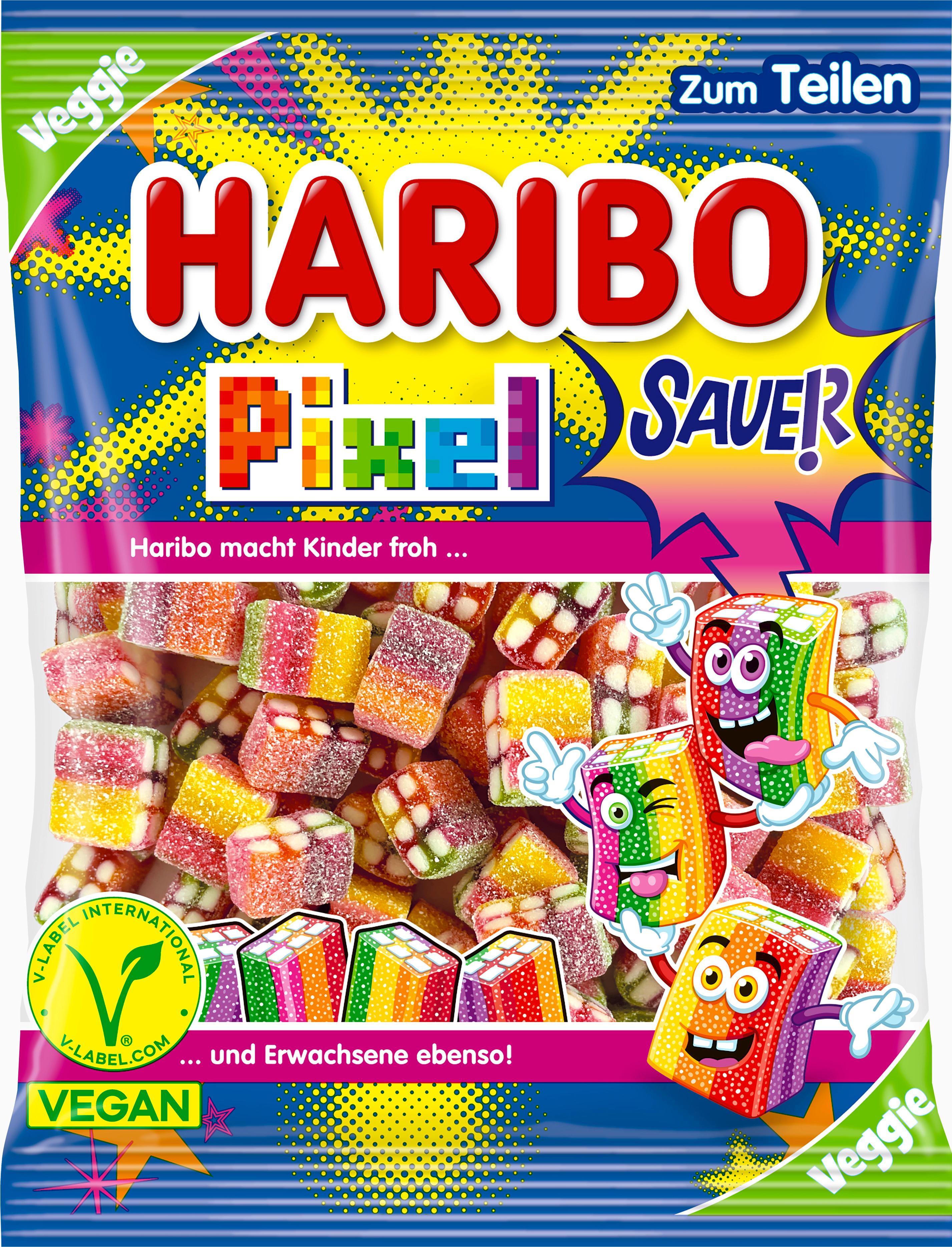 Haribo Fruchtgummi-Konfekt Rainbow Pixel Sauer Veggie