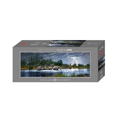 Produktbild Heye Panoramapuzzle 2000 Teile - Alex Bernasconi, Herd Elephant 2 von 3