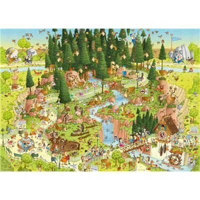 Produktbild Heye Standardpuzzle 1000 Teile - Funky Zoo, Black Forest Habitat 3 von 3