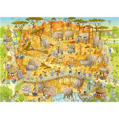 Produktbild Heye Standardpuzzle 1000 Teile - Funky Zoo, African Habitat 3 von 3