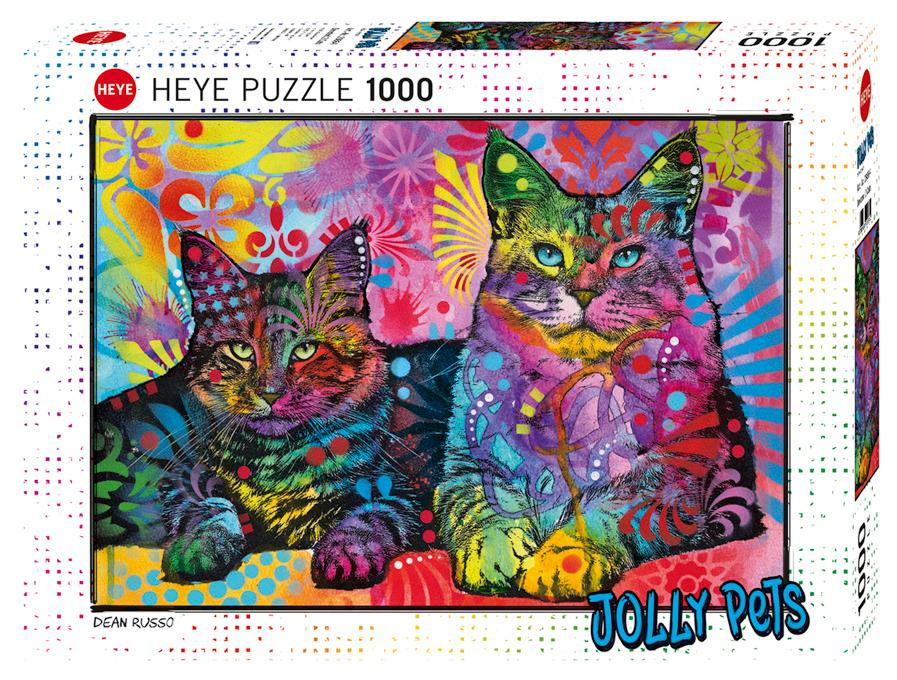 Heye Jolly Pets Devoted 2 Cats 1000 Teile Puzzle