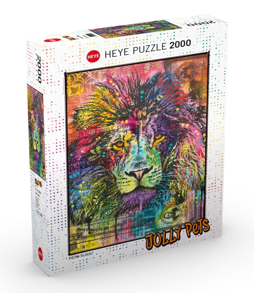 Heye 2000 Teile Puzzle - Dean Russo: Lion`s Heart