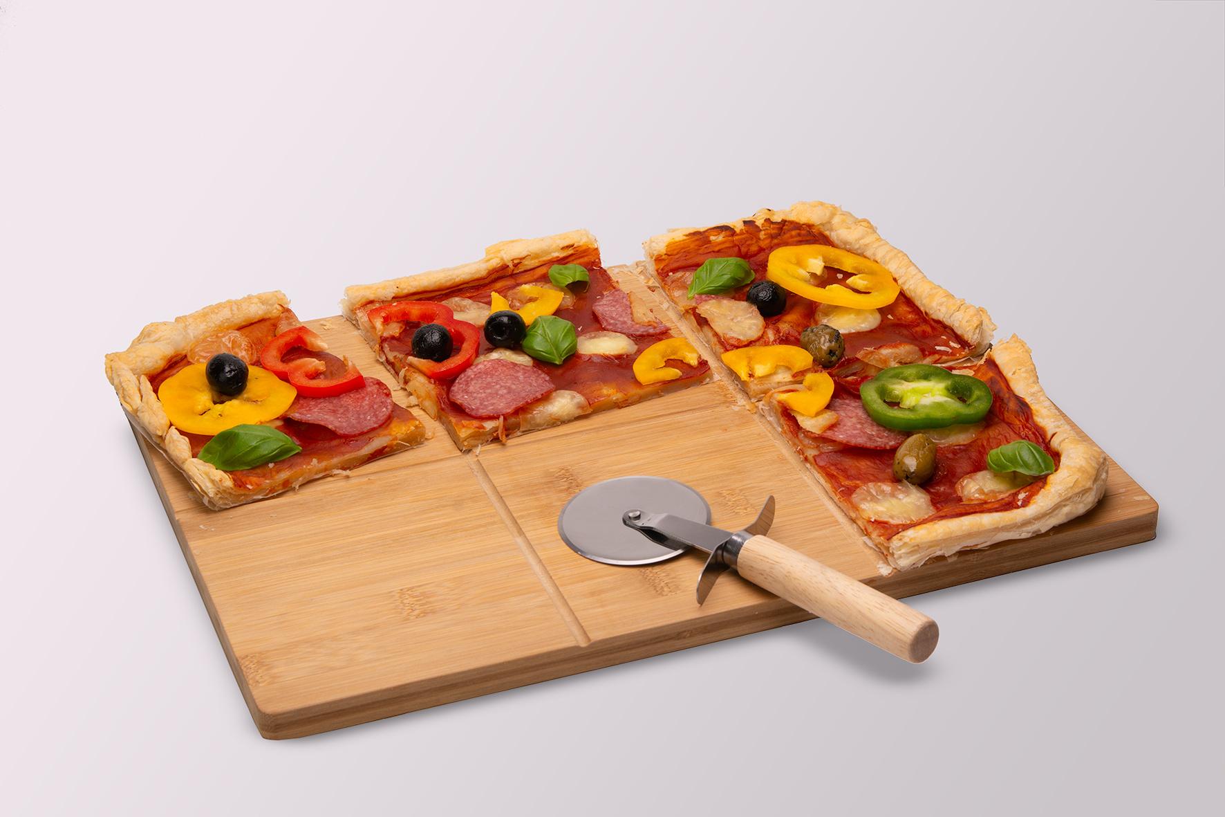 Produktbild MY HOME Pizzaschneidebrett inkl. Pizzaschneider 4 von 5