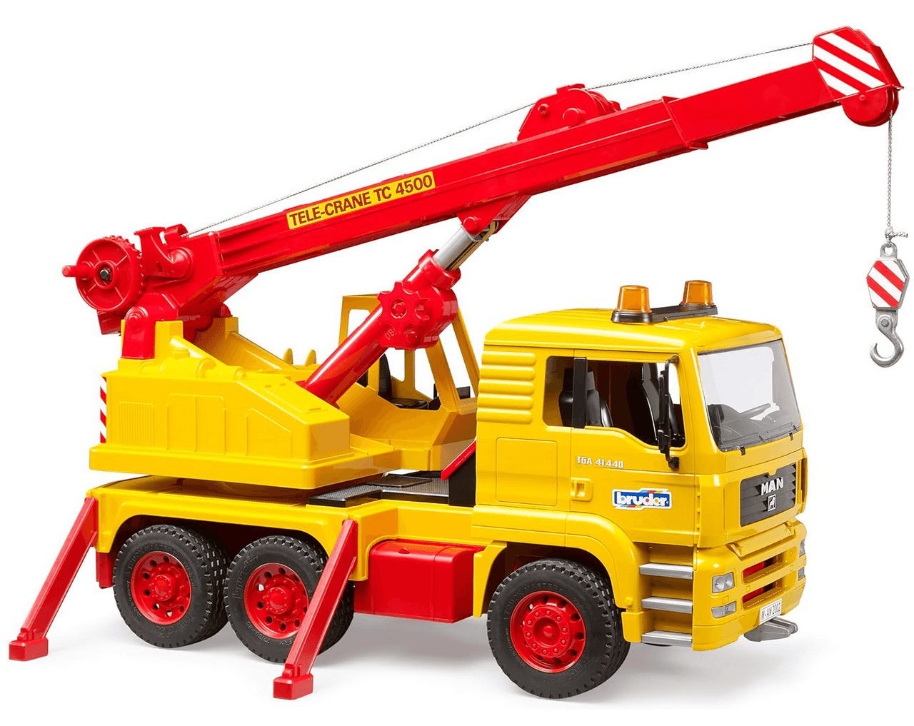 Produktbild BRUDER - MAN TGA Kran-LKW – realistisches Spielzeug-Baufahrzeug für Kinder – 50 Jahre Jubiläumsedition 7 von 8
