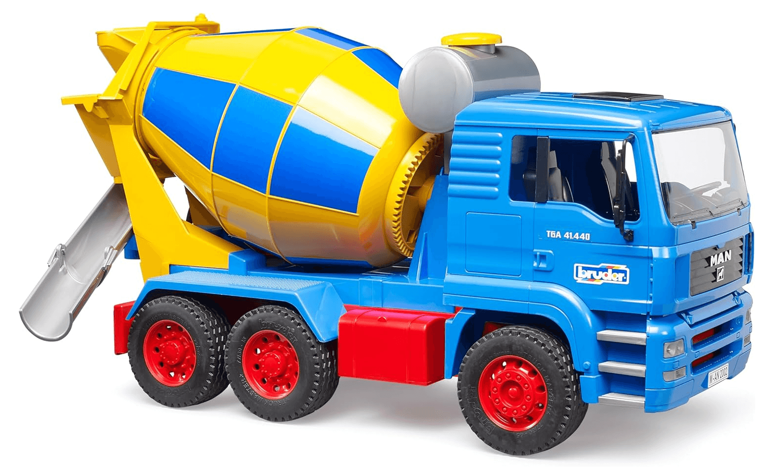 BRUDER - MAN TGA Betonmisch-LKW – Baustellen-Action im Maßstab 1:16- 50 Jahre Jubiläumsedition